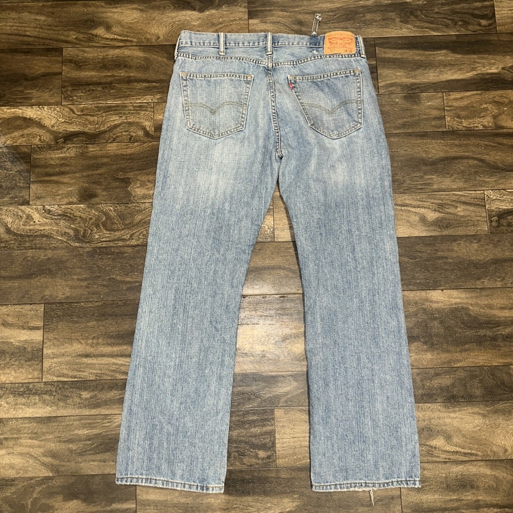 Levi's 527 Light Wash Denim Jeans Regular Fit Straight Leg Men's Size 38x32